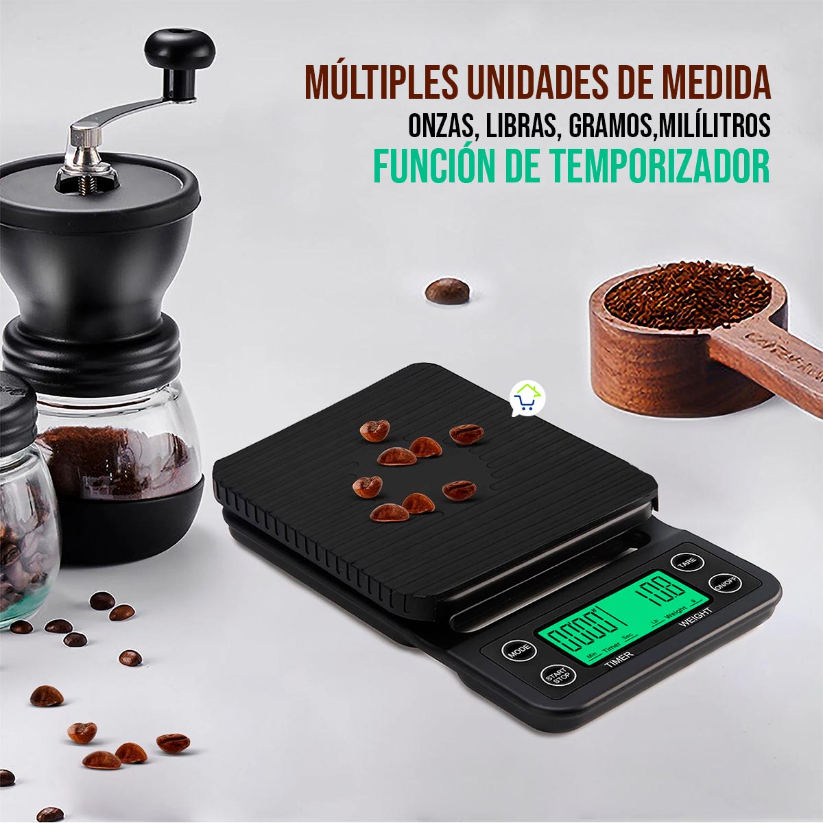 Miniatura 2 de Gramera Digital Para Cafe Bp122